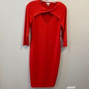 Belle + Sky Red Midi Dress | Medium (Brand New)